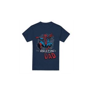 Spider-Man Mens Spider Dad Fathers Day T-Shirt / Navy